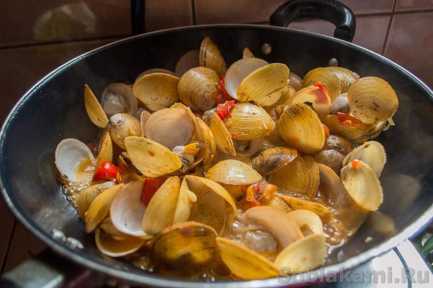рецепт приготовления мидий по-филиппински, морепродукты